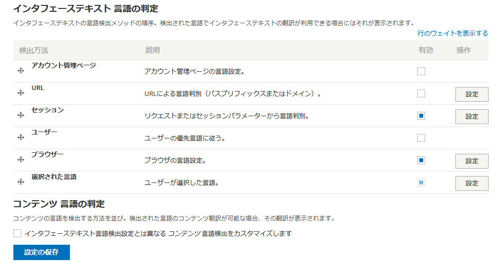 Drupal 8 多言語設定　言語の判定